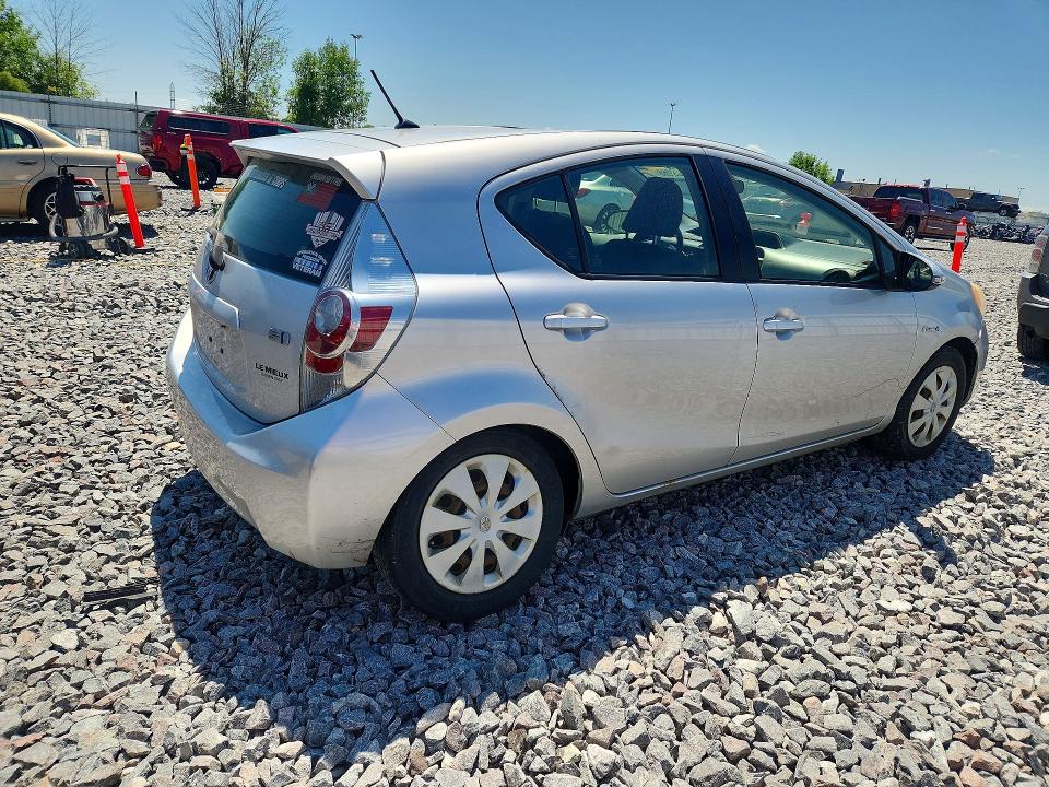 2012 Toyota Prius VIN JTDKDTB3XC1511168 COPART salvage auction — REAR END, Wi - Certificate Of Title, sold $750 on 2026-07-18 (photo 3)