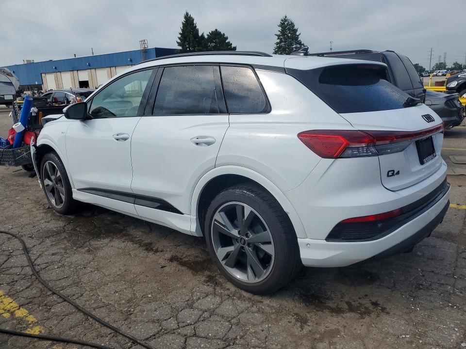 2024 Audi Q4 e-tron VIN WA1LUBFZ4RP054077 COPART salvage auction — FRONT END, Mi - Certificate Of Title, sold $15,300 on 2026-08-18 (photo 2)