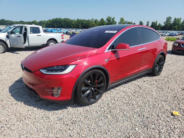 2017 Tesla Model x VIN 5YJXCBE48HF025027 COPART salvage auction — SIDE, Salvage Title, sold $9,200 on 2026-08-18 (photo 1)