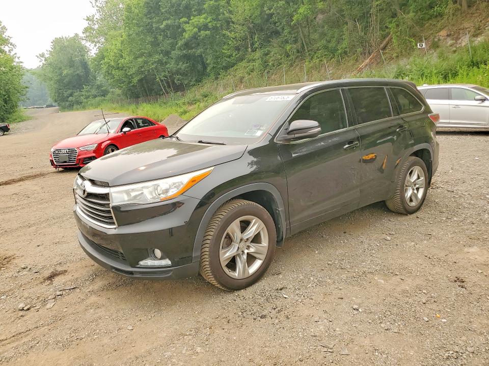 2015 Toyota Highlander VIN 5TDDKRFH2FS181976 COPART salvage auction — SIDE, Ny - Mv-907A Salvage Certificate, sold $5,200 on 2026-07-23 (photo 1)