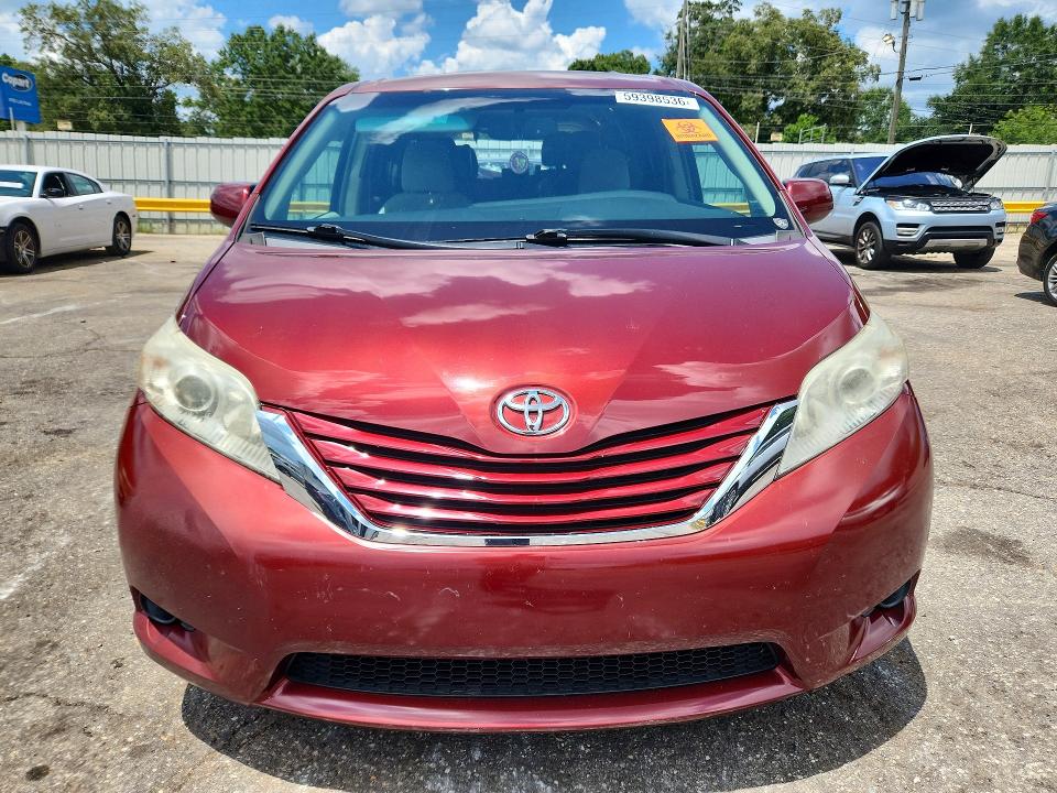2016 Toyota Sienna VIN 5TDKK3DC1GS748739 COPART salvage auction — REAR END, AL - CERT OF TITLE-SALVAGE TITLE (P), sold $2,850 on 2026-07-27 (photo 5)
