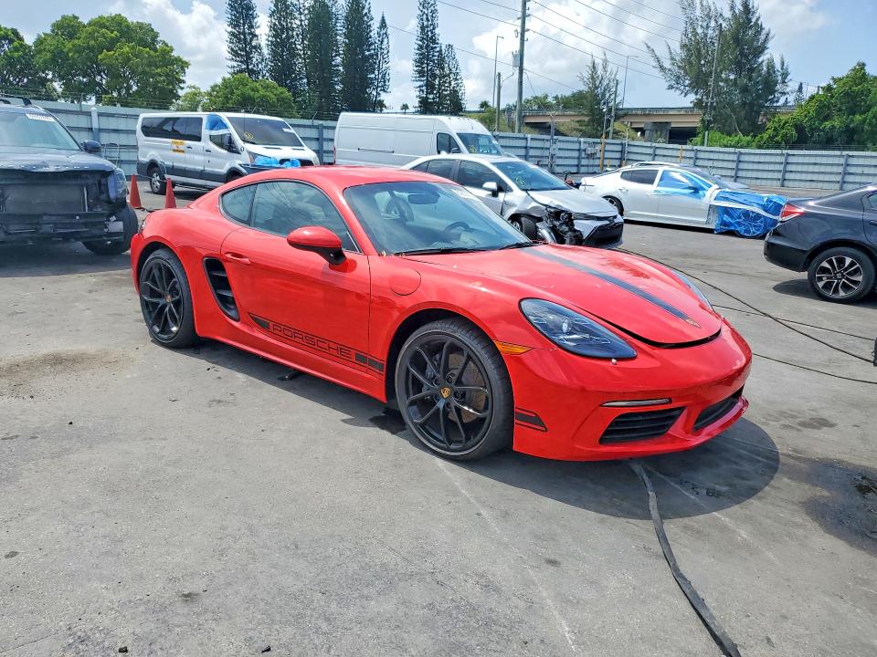 2025 Porsche Cayman VIN WP0AA2A84SK255856 COPART salvage auction — FRONT END, Fl - Cert Of Title Slvg Rebuildable (P), sold $60 on 2026-07-29 (photo 4)