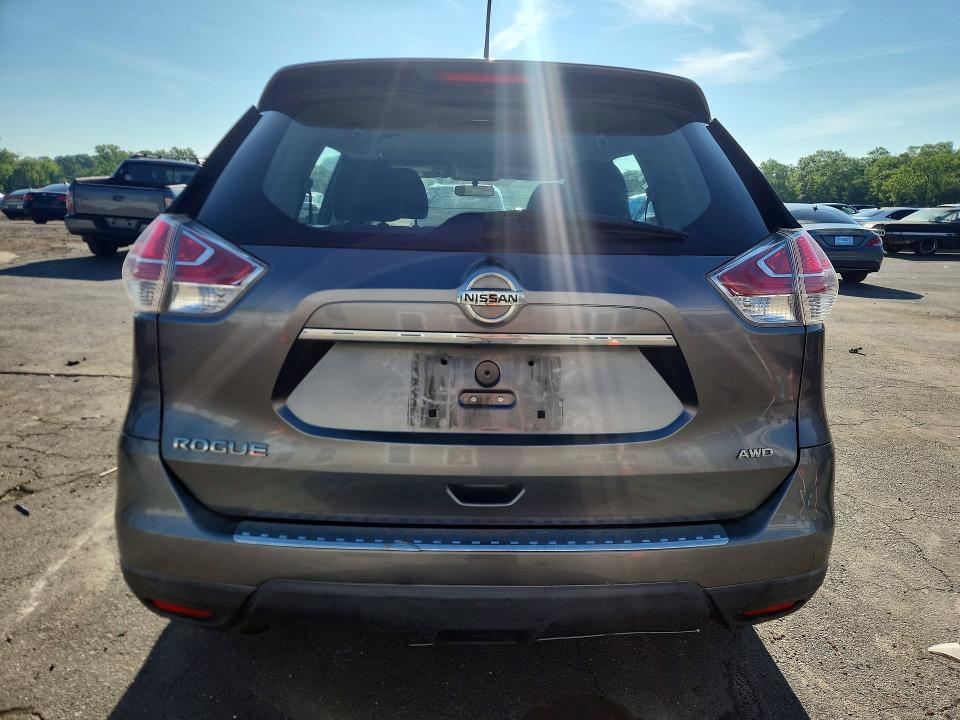 2016 Nissan Rogue VIN KNMAT2MV3GP649063 COPART salvage auction — SIDE, Ct - Cert Of Title-Salvage, sold $1,050 on 2026-07-14 (photo 6)