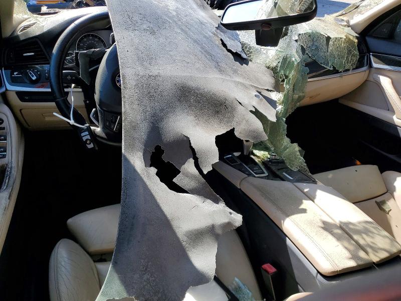 2011 BMW 5er VIN WBAFR9C57BC270076 COPART salvage auction — ENGINE BURN, Ca - Salvage Certificate, sold $225 on 2026-08-04 (photo 8)