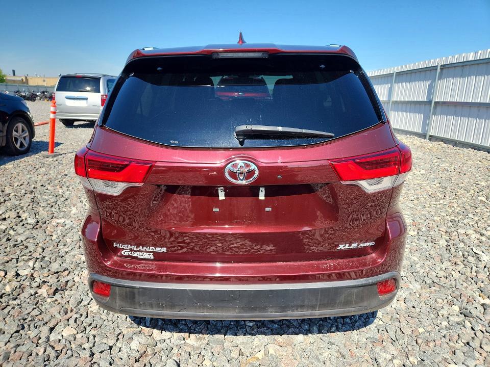 2019 Toyota Highlander VIN 5TDJZRFH4KS970378 COPART salvage auction — SIDE, Salvage Title, sold $225 on 2026-07-27 (photo 6)