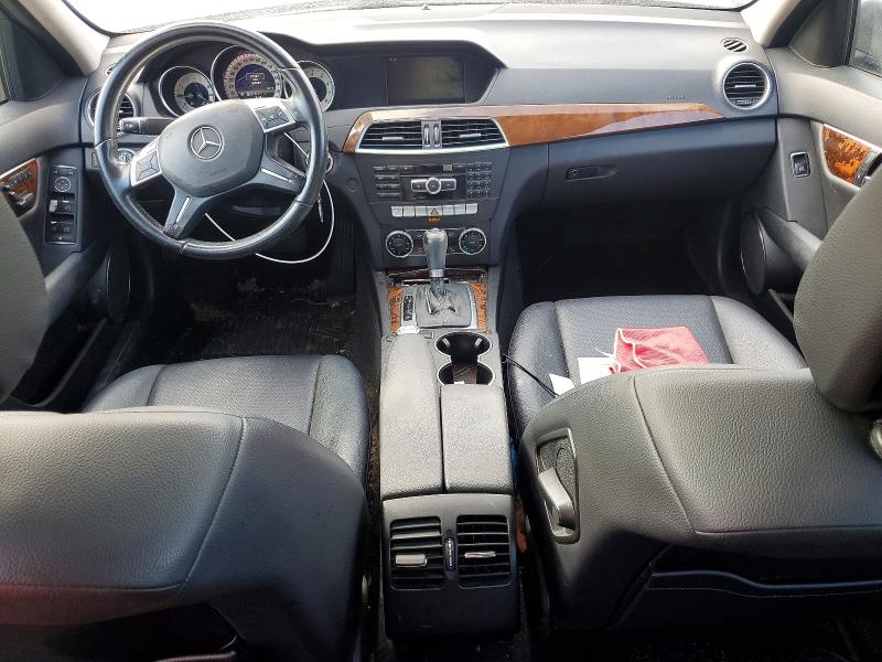 2013 Mercedes-benz C-klasse VIN WDDGF8AB3DR244096 COPART salvage auction — WATER/FLOOD, Ky - Cert Of Title-Salvage Water, sold $1,050 on 2026-08-17 (photo 8)