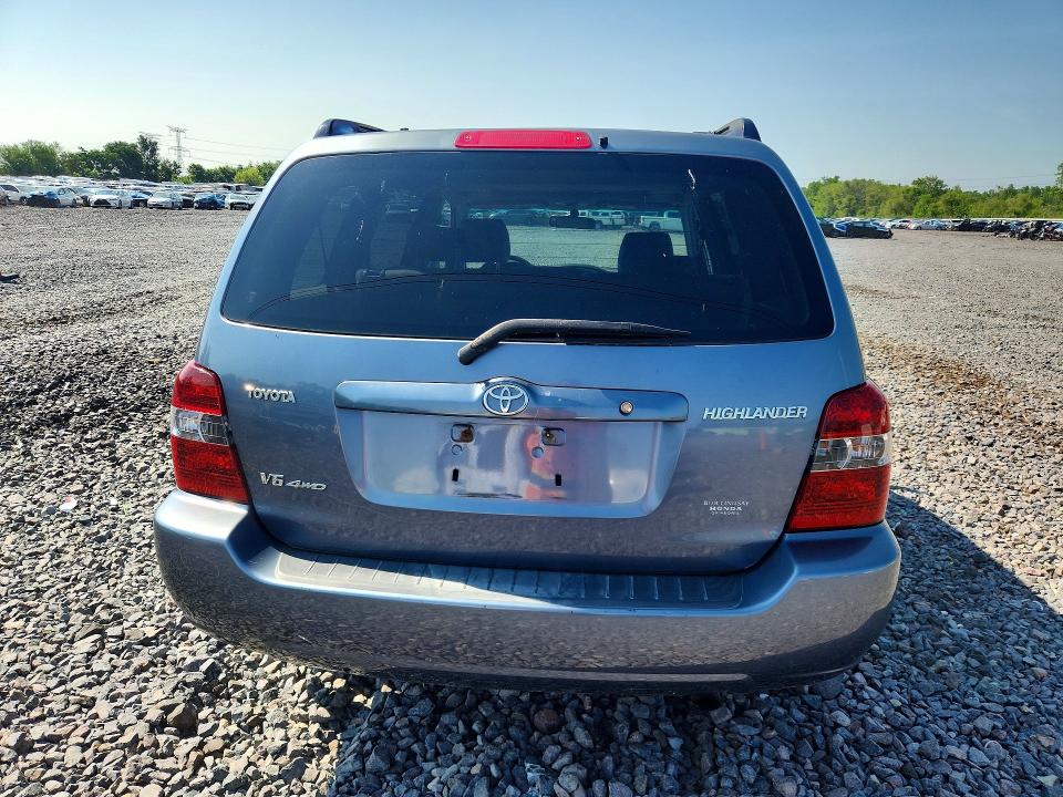 2006 Toyota Highlander VIN JTEEP21A360157238 COPART salvage auction — MECHANICAL, Il - Certificate Of Title, sold $175 on 2026-07-27 (photo 6)