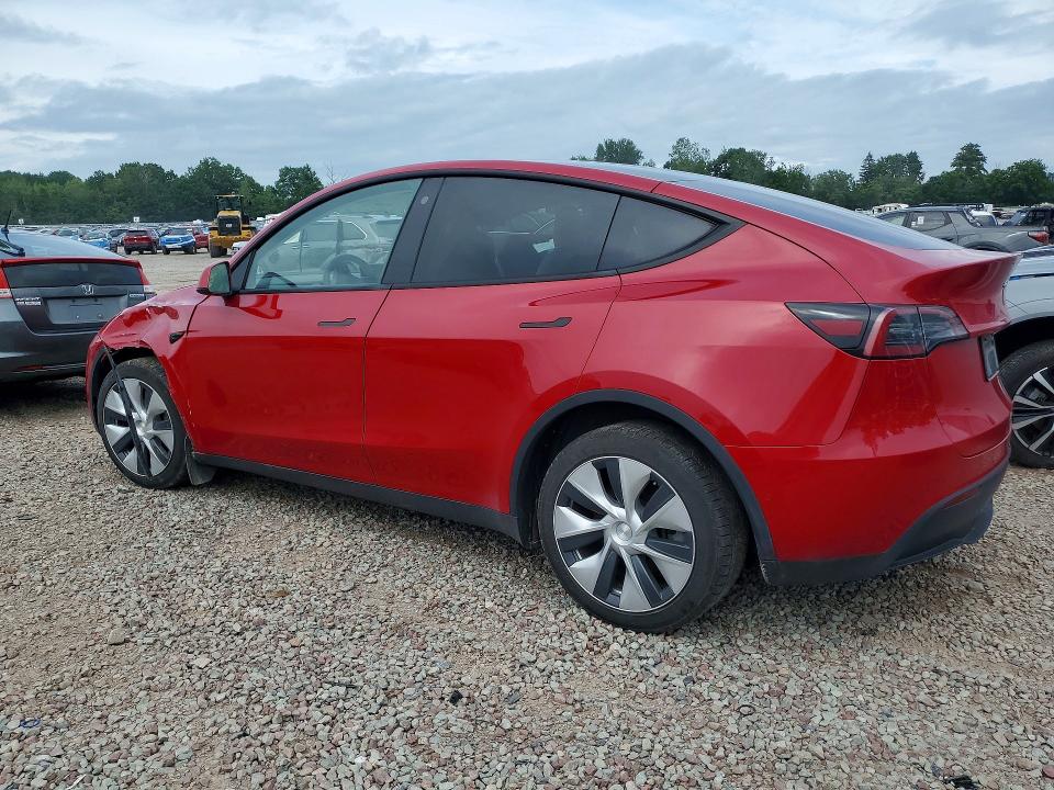 2022 Tesla Model y VIN 7SAYGDEE7NF521383 COPART salvage auction — FRONT END, Ny - Mv-907A Salvage Certificate, sold $250 on 2026-07-29 (photo 2)
