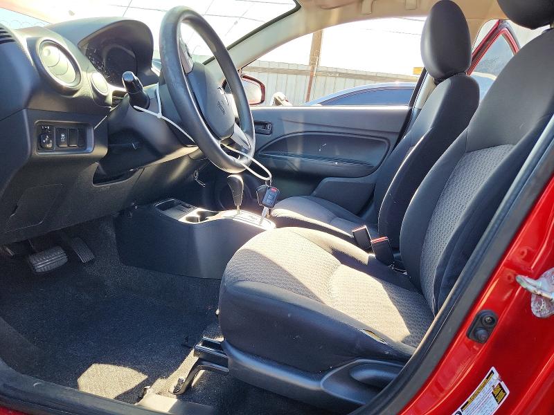 2018 Mitsubishi Mirage VIN ML32A3HJ9JH002775 COPART salvage auction — FRONT END, Ca - Dis/Dlr/Exp Only Clean Title, sold $1,250 on 2026-07-27 (photo 7)