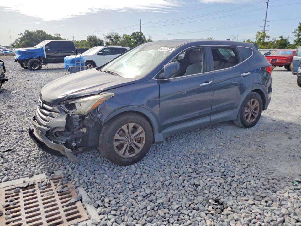 2015 Hyundai Santa fe VIN 5XYZT3LBXFG247851 COPART salvage auction — FRONT END, Fl - Cert Of Title Slvg Rebuildable, sold $450 on 2026-07-24 (photo 1)