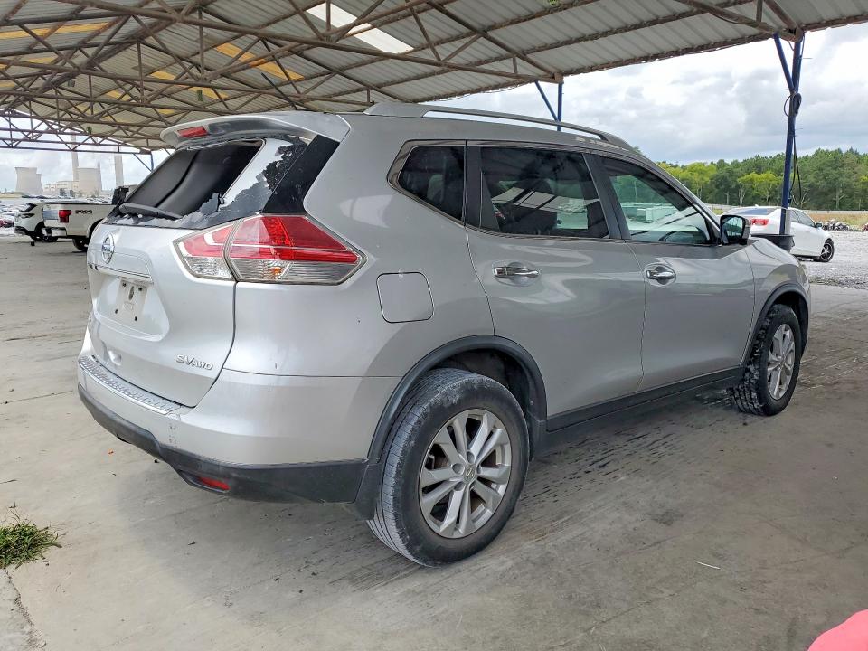 2015 Nissan Rogue VIN KNMAT2MV1FP515652 COPART salvage auction — REAR END, Ga - Cert Of Title-Salvage, sold $550 on 2026-07-30 (photo 3)