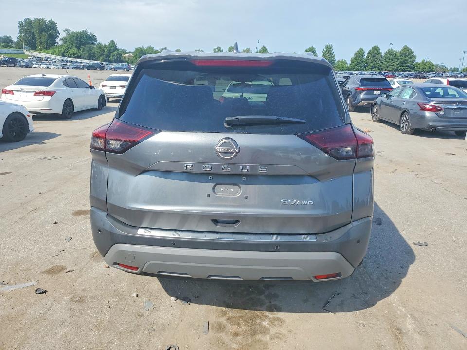 2023 Nissan Rogue VIN 5N1BT3BB5PC842790 COPART salvage auction — HAIL, Salvage Title, sold $9,400 on 2026-08-21 (photo 6)