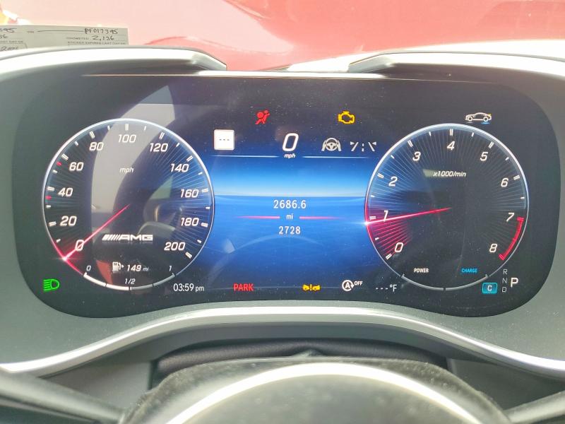 2023 Mercedes-benz VIN W1KVK5AB8PF017395 COPART salvage auction — FRONT END, Pa - Certificate Of Salvage, sold $34,500 on 2026-07-21 (photo 9)