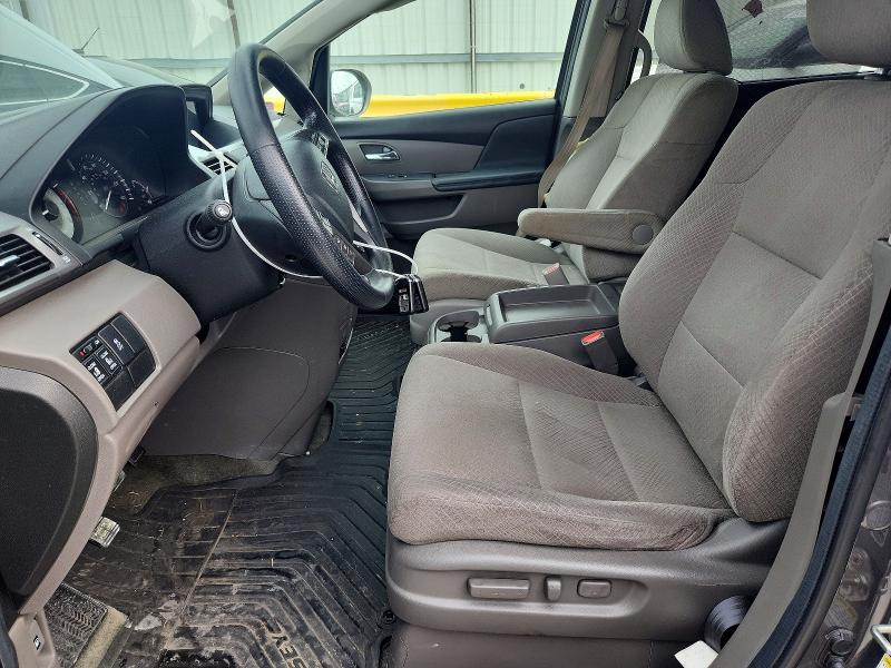 2014 Honda Odyssey VIN 5FNRL5H49EB025247 COPART salvage auction — FRONT END, Tx - Salvage Vehicle Title, sold $4,400 on 2026-07-31 (photo 7)