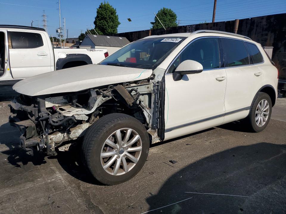 2012 Volkswagen Touareg VIN WVGFF9BP5CD001919 COPART salvage auction — FRONT END, Ca - Salvage Certificate, sold $950 on 2026-07-22 (photo 1)