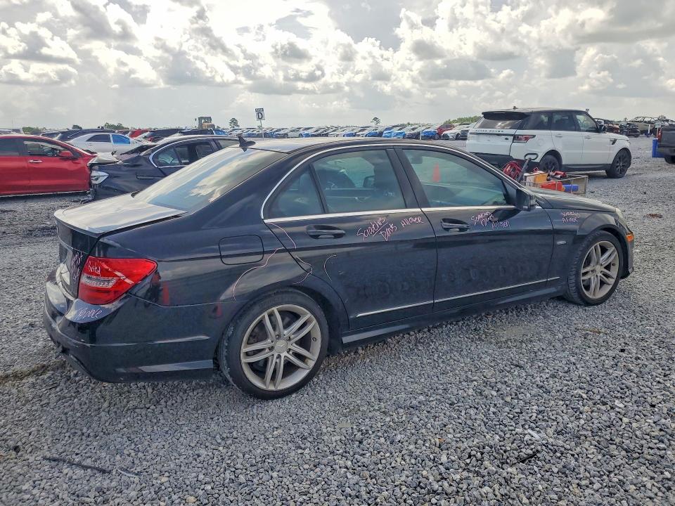 2012 Mercedes-benz VIN WDDGF4HB4CA623264 COPART salvage auction — REAR END, La - Cert Of Title-Salvage, sold $1,000 on 2026-08-03 (photo 3)