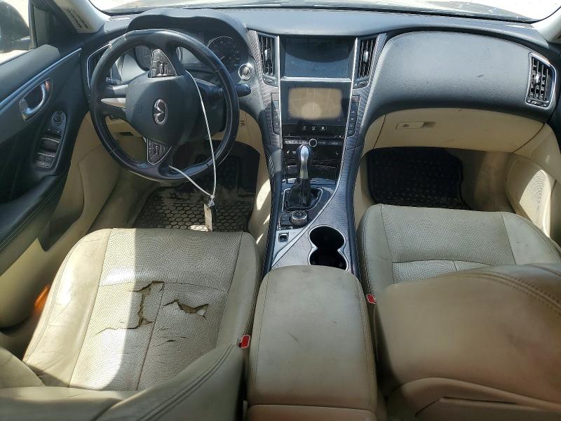 2014 Infiniti Q50 VIN JN1BV7APXEM674349 COPART salvage auction — FRONT END, FL - CERTIFICATE OF TITLE, sold $700 on 2026-07-28 (photo 8)