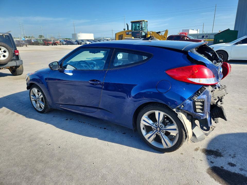 2016 Hyundai Veloster VIN KMHTC6AD9GU302524 COPART salvage auction — REAR END, Ok - Cert Of Title-Salvage, sold $1,400 on 2026-07-15 (photo 2)