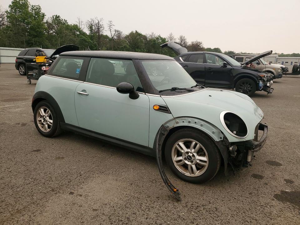 2012 Mini Cooper VIN WMWSU3C50CT366966 COPART salvage auction — FRONT END, NY - MV-907A SALVAGE CERTIFICATE, sold $425 on 2026-07-27 (photo 4)