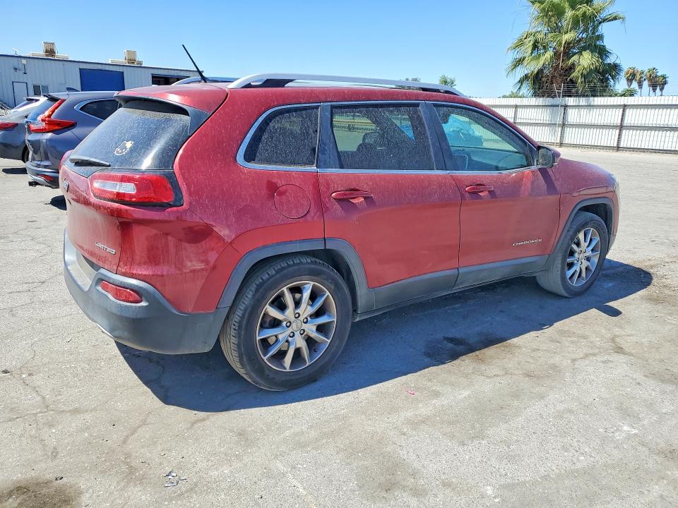 2014 Jeep Cherokee VIN 1C4PJMDB8EW159061 COPART salvage auction — MINOR DENT/SCRATCHES, Ca - App For Dup Clean Or Ac, sold $850 on 2026-07-31 (photo 3)