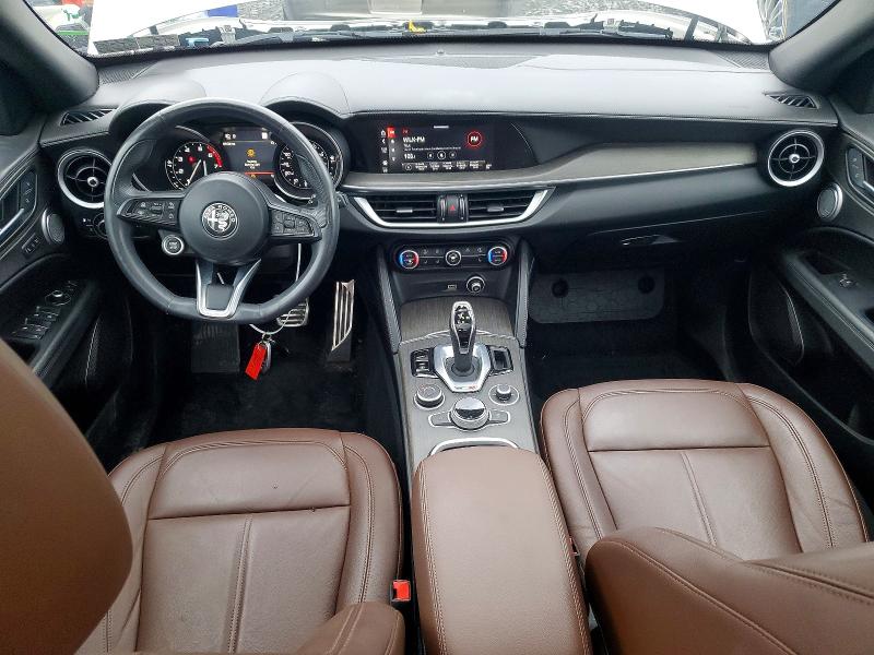 2022 Alfa romeo Stelvio VIN ZASPAKBN1N7D33801 COPART salvage auction — ROOF, Pa - Certificate Of Salvage, sold $5,700 on 2026-07-15 (photo 8)