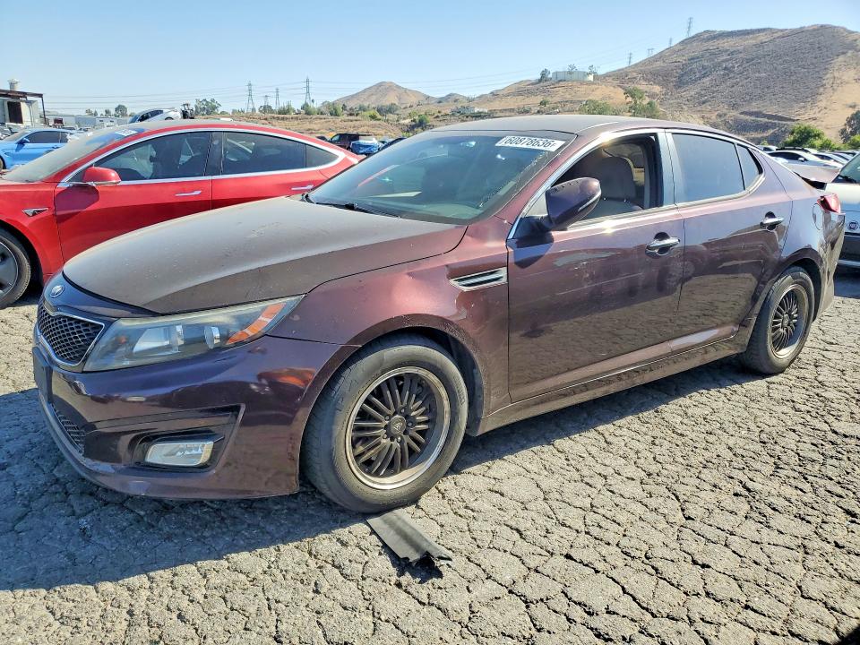 2015 Kia Optima VIN 5XXGM4A71FG376686 COPART salvage auction — REAR END, Ca - Salvage Certificate, sold $925 on 2026-07-20 (photo 1)