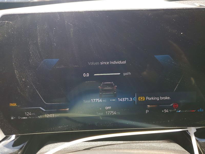 2026 BMW X1 VIN WBX73EF01T5463057 COPART salvage auction — MECHANICAL, AZ - CERT OF TITLE - SALVAGE, sold $14,200 on 2026-07-27 (photo 9)