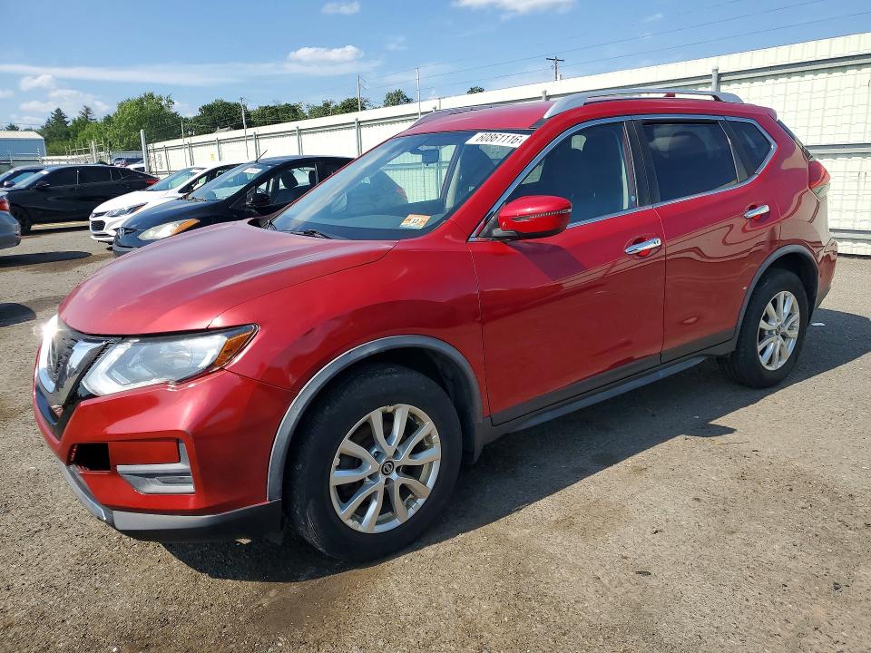 2017 Nissan Rogue VIN JN8AT2MV6HW277018 COPART salvage auction — FRONT END, Pa - Certificate Of Salvage, sold $2,100 on 2026-07-31 (photo 1)
