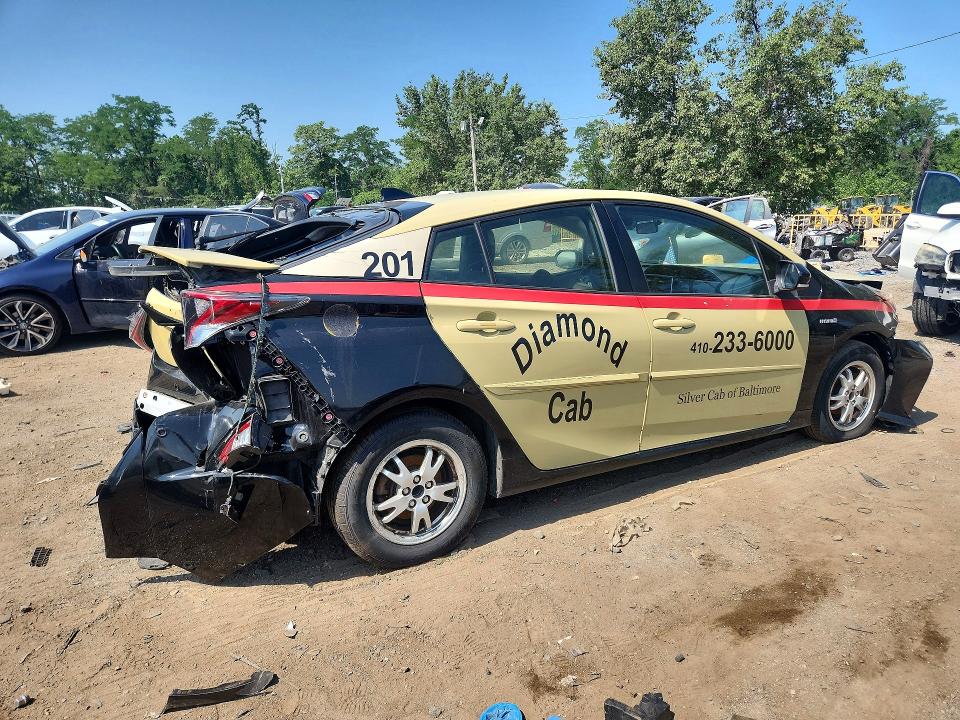 2016 Toyota VIN JTDKBRFU2G3520193 COPART salvage auction — REAR END, Md - Cert Of Salvage > 75% Damage, sold $800 on 2026-07-28 (photo 3)