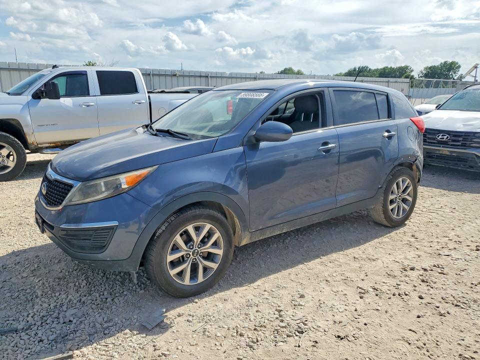 2015 Kia Sportage VIN KNDPB3AC6F7684121 COPART salvage auction — FRONT END, Ks - Cert Of Title-Salvage, sold $875 on 2026-07-09 (photo 1)