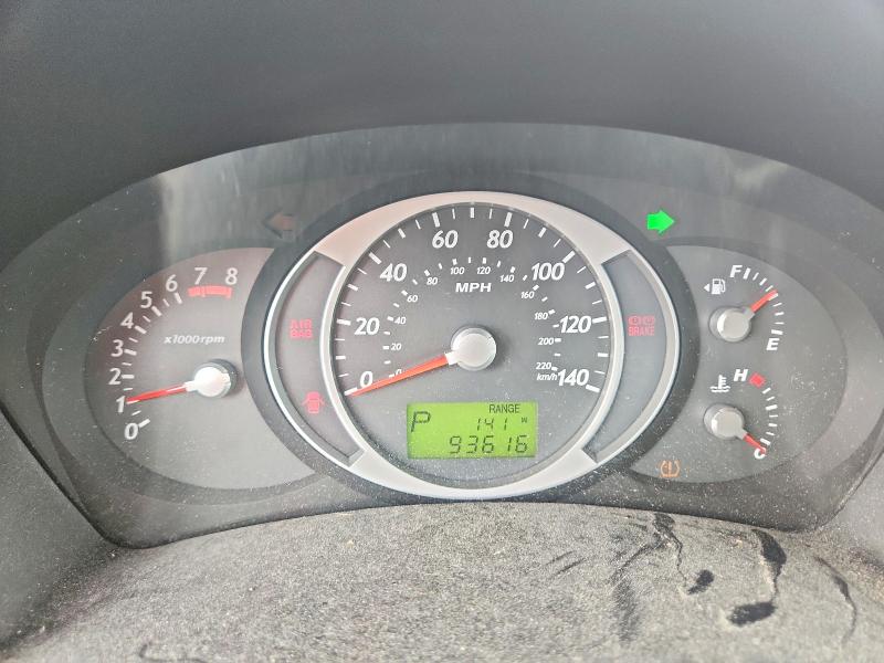 2008 Hyundai Tucson VIN KM8JN12D18U773278 COPART salvage auction — FRONT END, MD - CERT OF SALVAGE > 75% DAMAGE (P), sold $400 on 2026-07-21 (photo 9)