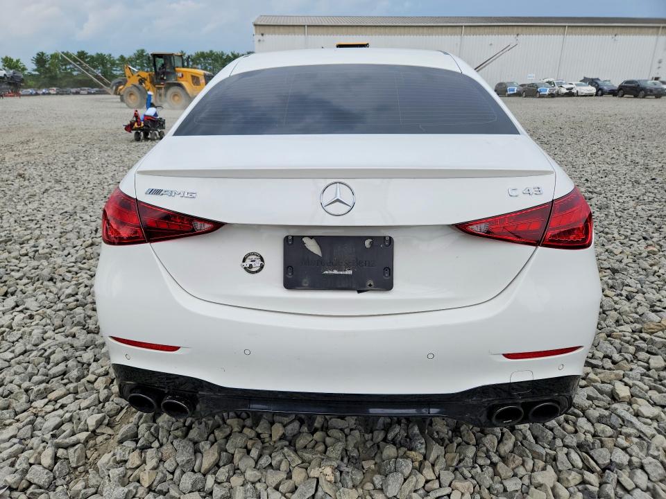 2023 Mercedes-benz C-klasse amg VIN W1KAF8HB2PR100166 COPART salvage auction — WATER/FLOOD, Nj - Cert Of Title-Salvage Flood, sold $20,900 on 2026-08-24 (photo 6)