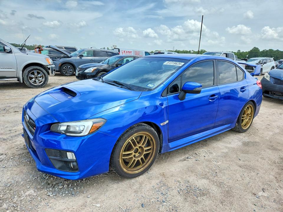 2016 Subaru Wrx VIN JF1VA2V65G9834353 COPART salvage auction — MECHANICAL, Tx - Certificate Of Title, sold $6,200 on 2026-07-31 (photo 1)