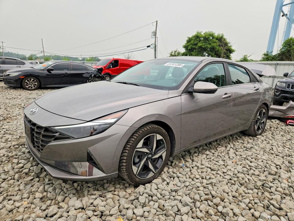 2023 Hyundai Elantra VIN KMHLN4AJ4PU046975 COPART salvage auction — REAR END, NJ - CERT OF TITLE-SALVAGE, sold $2,600 on 2026-07-27 (photo 1)