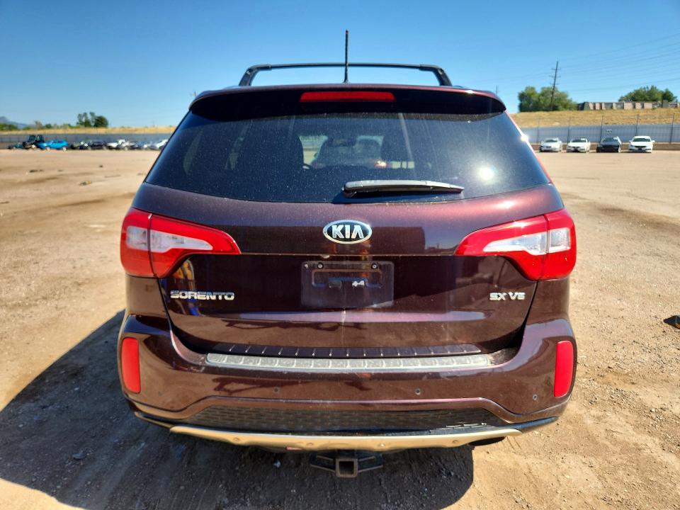 2015 Kia Sorento VIN 5XYKWDA74FG590233 COPART salvage auction — HAIL, Co - Certificate Of Title, sold $275 on 2026-07-29 (photo 6)