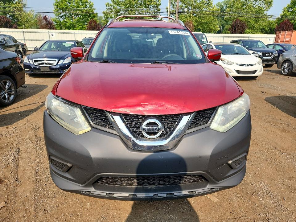 2015 Nissan Rogue VIN KNMAT2MV6FP538182 COPART salvage auction — SIDE, CT - CERT OF TITLE-SALVAGE, sold $700 on 2026-07-28 (photo 5)