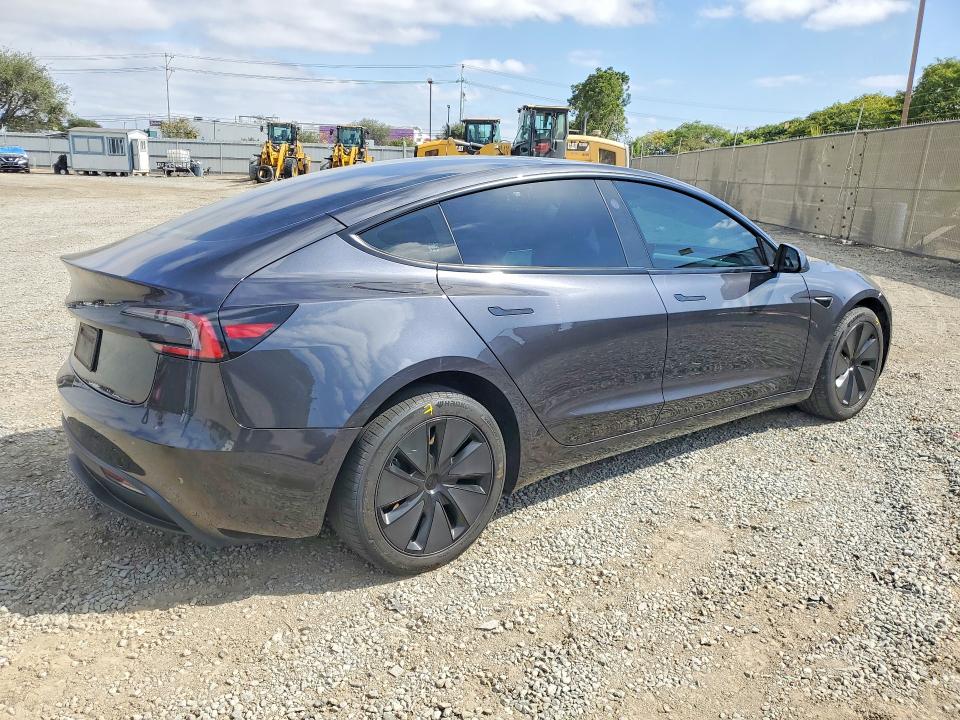 2024 Tesla Model 3 VIN 5YJ3E1EA4RF824247 COPART salvage auction — FRONT END, Ca - Salvage Certificate, sold $13,700 on 2026-09-01 (photo 3)