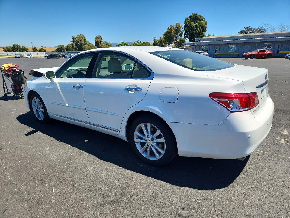 2012 Lexus ES VIN JTHBK1EGXC2507140 COPART salvage auction — FRONT END, Ca - Salvage Certificate, sold $1,750 on 2026-07-22 (photo 2)