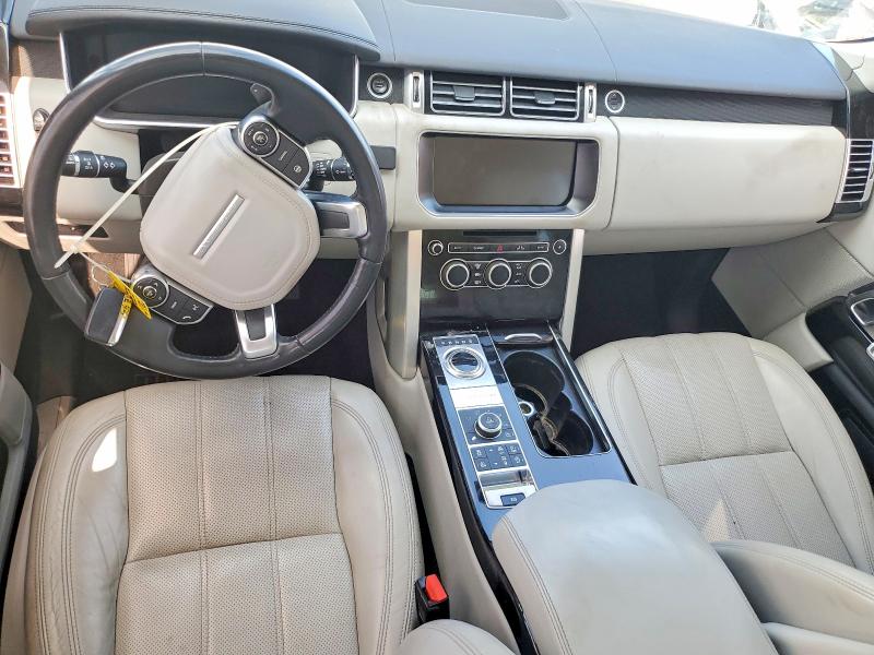 2017 Land rover RANGE ROVER VIN SALGS2FV8HA352619 COPART salvage auction — FRONT END, Tx - Certificate Of Title, sold $7,600 on 2026-07-23 (photo 8)