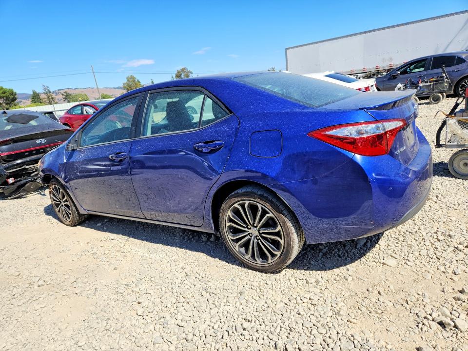 2015 Toyota Corolla VIN 5YFBURHE8FP190582 COPART salvage auction — FRONT END, Ca - Salvage Certificate, sold $100 on 2026-07-28 (photo 2)