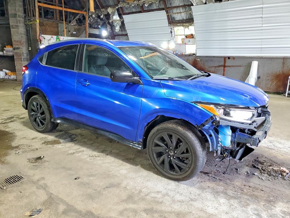 2021 Honda Hr-v VIN 3CZRU6H17MM727113 COPART salvage auction — FRONT END, Ny - Mv-907A Salvage Certificate, sold $7,100 on 2026-08-19 (photo 4)