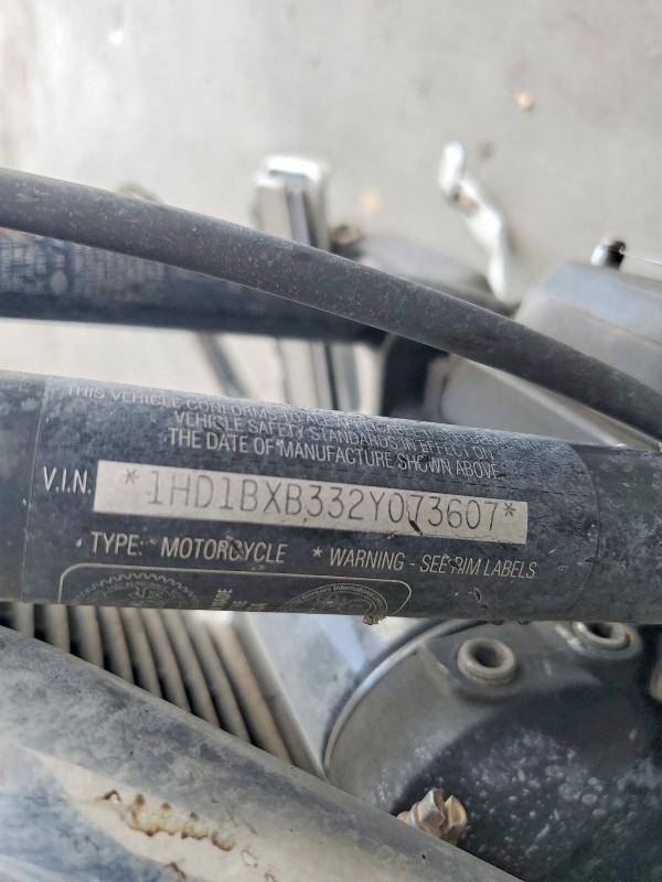 2002 Harley-davidson Flstfi VIN 1HD1BXB332Y073607 COPART salvage auction — MECHANICAL, AZ - CERTIFICATE OF TITLE, sold $2,100 on 2026-07-17 (photo 9)