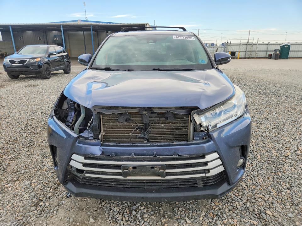 2018 Toyota Highlander VIN 5TDBZRFH4JS872938 COPART salvage auction — FRONT END, Co - Salvage Title, sold $575 on 2026-07-30 (photo 5)