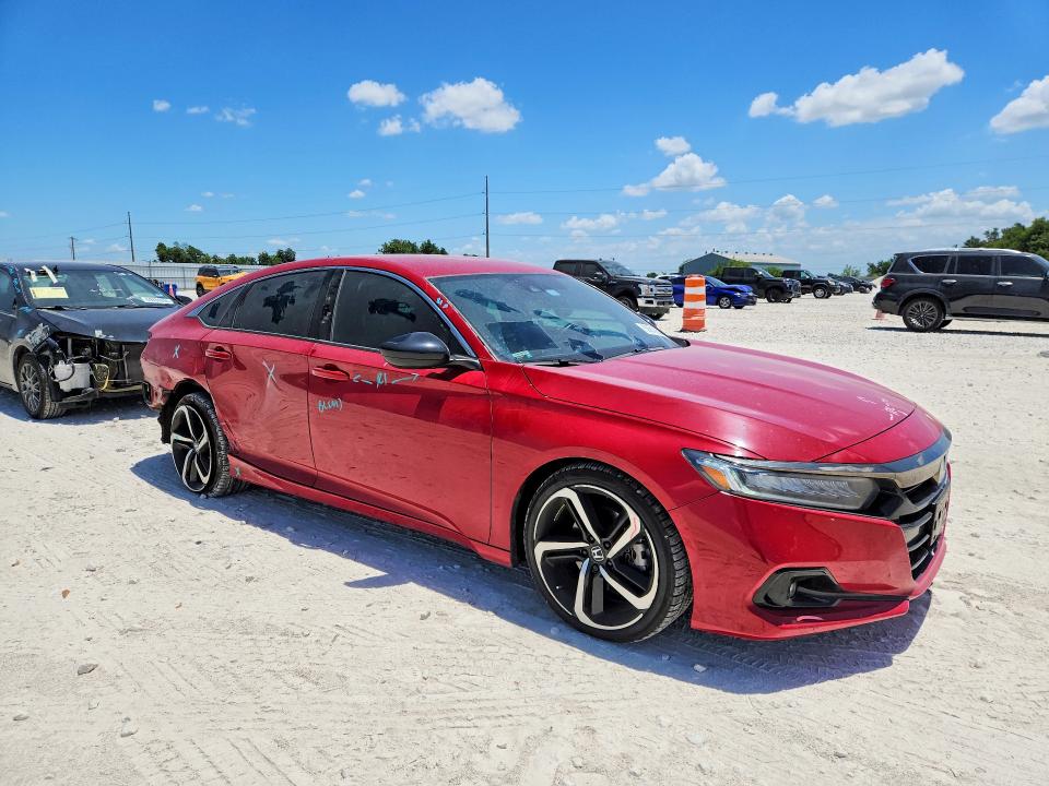 2022 Honda Accord VIN 1HGCV1F38NA058284 COPART salvage auction — REAR END, Tx - Salvage Vehicle Title, sold $9,300 on 2026-08-27 (photo 4)