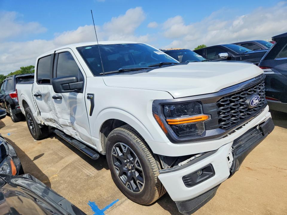 2024 Ford F-150 lightning VIN 1FTEW2K55RKD52064 COPART salvage auction — SIDE, TX - SALVAGE VEHICLE TITLE (P), sold $13,000 on 2026-09-08 (photo 4)