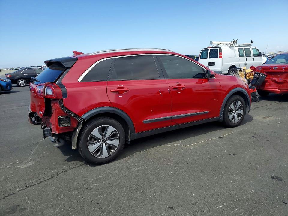 2017 Kia Niro VIN KNDCB3LC8H5048228 COPART salvage auction — REAR END, Ca - Salvage Certificate, sold $1,700 on 2026-07-27 (photo 3)