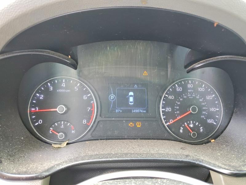 2017 Kia VIN 5XXGU4L33HG135399 COPART salvage auction — FRONT END, Mi - Certificate Of Title, sold $575 on 2026-07-10 (photo 9)