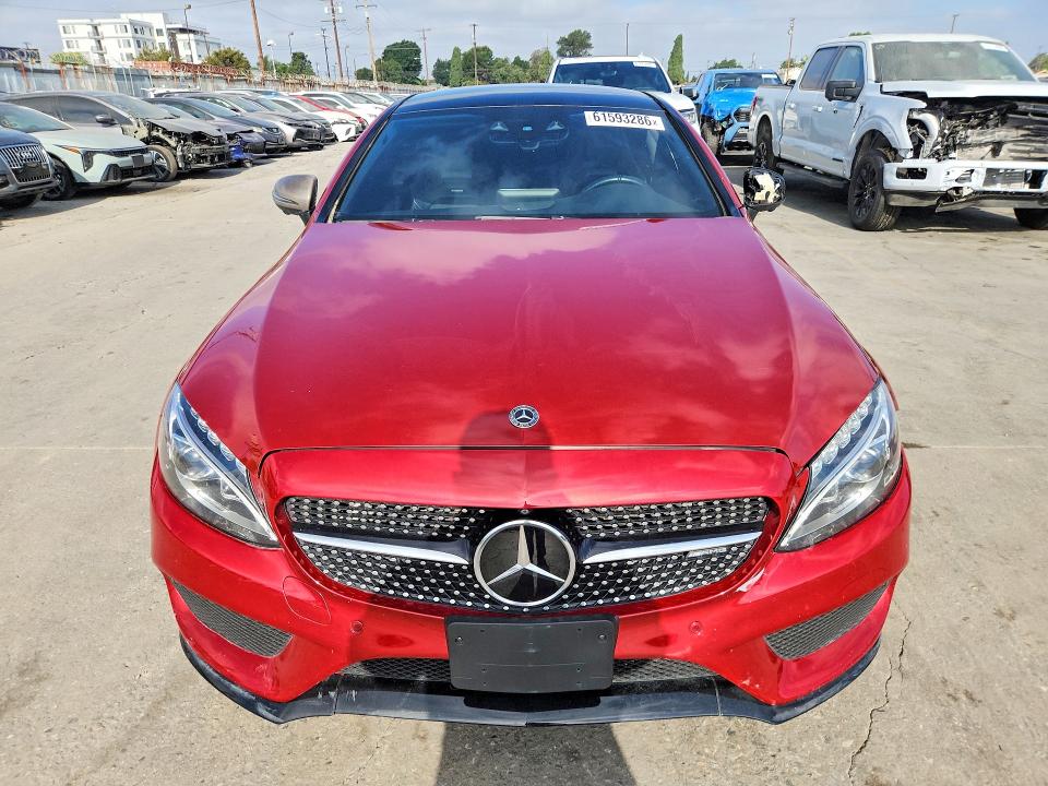 2018 Mercedes-benz C class VIN WDDWJ6EB8JF671327 COPART salvage auction — SIDE, CA - SALVAGE CERTIFICATE (P), sold $10,900 on 2026-07-29 (photo 5)