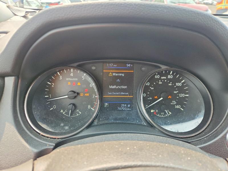 2020 Nissan Rogue VIN JN8AT2MV3LW121074 COPART salvage auction — MECHANICAL, Ct - Cert Of Title-Salvage, sold $4,200 on 2026-07-31 (photo 9)