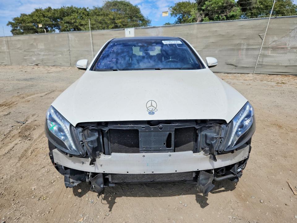 2017 Mercedes-benz S-klasse VIN WDDUG6DB8HA317189 COPART salvage auction — FRONT END, Ca - Salvage Certificate, sold $10,600 on 2026-08-18 (photo 5)